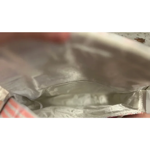 Handcrafted in India Viral Beaded Cherries Cherry Pink Striped Shoulder Bag - Picture 9 of 11